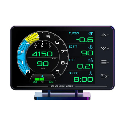 XS HUD Gauge – Multi-Function OBD+GPS Car Head-Up Display